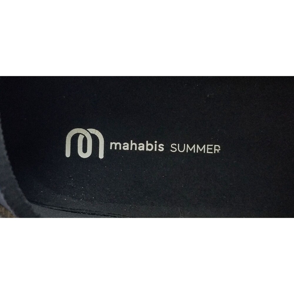 MAHABIS Summer Slippers Sz 38 Women's US 7.5 Light Gray Aqua Removable Soles - Picture 3 of 11